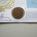 2016 Beatrix Potter Tale of Peter Rabbit Half Penny Coin Cover - Benham Signed UK PNC