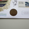 2016 Postal Heritage Half Penny Coin Cover - Benham Signed UK PNC First Day Covers