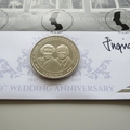 2017 Royal Wedding Platinum Anniversary 1 Crown Coin Cover - Benham Signed UK PNC