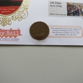 2017 Post and Go Mail by Rail Half Penny Coin Cover - Benham Signed UK PNC First Day Covers