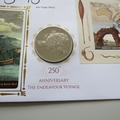 2018 The Endeavour Voyage 250th Anniversary 1 Dollar Coin Cover - Benham Signed UK PNC