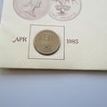 1985 Welsh New One Pound Coin Cover - UK PNC First Day Covers by Pilgrim Philatelics