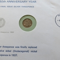1974 Silver Threepence Final Year of Issue Coin Cover - UK PNC First Day Covers by Arlington