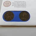 1975 Victorian Penny Old Head 80th Anniversary Coin Cover - UK PNC First Day Covers