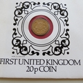1982 First United Kingdom 20p Coin Cover - UK PNC First Day Covers