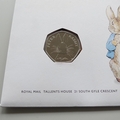 2016 The Tale of Peter Rabbit 50p Pence Coin Cover - Royal Mail First Day Cover