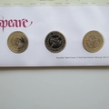 2016 Shakespeare 400th Anniversary 3x 2 Pounds Coin Cover - Royal Mail First Day Cover