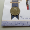 2000 The Queen Mother Four Royal Generations 5 Pounds Coin Cover - Royal Mail First Day Cover