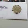 2016 HM The Queen's 90th Birthday 5 Pounds Coin Cover - Royal Mail First Day Cover