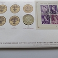 2008 25th Anniversary of 1 Pound Coin Cover - Royal Mail First Day Cover