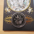 2002 Wonders of Space The Solar System 1 Crown Coin Cover - Benham First Day Cover Signed