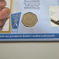 1998 NHS 50th Anniversary 50p Pence Coin Cover - Benham First Day Cover Signed