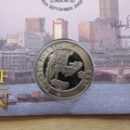 2002 Bridges of London 25 ECU Coin Cover - Benham First Day Cover Signed
