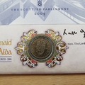 2004 Scottish Parliament 1 Shilling Coin Cover - Benham First Day Cover Signed