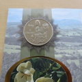 2000 Botanic Gardens Wales 1 Crown Coin Cover - Benham First Day Cover Signed