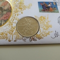 1998 Flower Fairies 75th Anniversary 1 Crown Coin Cover - Benham First Day Cover Signed