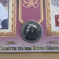 2002 A Tribute to  HM King George VI Silver Crown Coin Cover - Benham First Day Cover