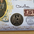 2000 HM Queen Elizabeth Queen Mother Centenary 1 Crown Coin Cover - Benham First Day Cover