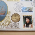 1997 John Cabot Discovery of North America Coin Cover - Benham First Day Cover - Signed