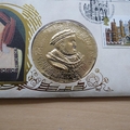 1997 King Henry VIII Six Wives Catherine of Aragon Medal Cover - Benham First Day Cover