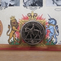 2002 HM Queen Elizabeth Golden Jubilee 5 Pounds Coin Cover - Benham First Day Cover - Signed