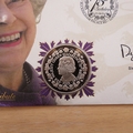 2001 75th Birthday HM Queen Elizabeth II 50p Pence Coin Cover - Benham First Day Cover - Signed