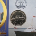 1997 HMY Britannia The Last Voyage 1 Euro Coin Cover - Benham First Day Cover - Signed