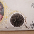 1996 HM Queen Elizabeth II 70th Birthday Crown Coin Cover - Benham First Day Cover