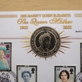 2002 Queen Elizabeth The Queen Mother 5 Pounds Coin Cover - Benham First Day Cover - Signed