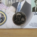 2003 Prince William Guernsey 5 Pounds Coin Cover - Benham First Day Cover - Signed