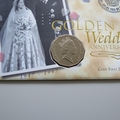 1997 HM QE II Golden Wedding Anniversary 50c Cents Coin Cover - Australia First Day Cover