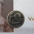 2001 The Victorian Age Charles Dickens 1 Crown Coin Cover - Mercury First Day Cover