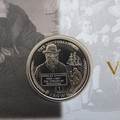 2001 The Victorian Age Charles Darwin Coin 1 Crown Coin Cover - Mercury First Day Cover