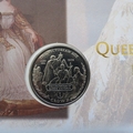 2001 The Victorian Age Queen Victoria Coronation 1 Crown Coin Cover - Mercury First Day Cover