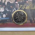 2001 Queen Elizabeth 75th Birthday Isle of Man 1 Crown Coin Cover - Mercury First Day Cover