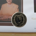 2001 Queen Elizabeth II 75th Birthday 5 Pounds Coin Cover - Guernsey First Day Cover - Mercury