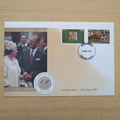 1997 Golden Wedding Anniversary HM Queen Elizabeth II First Day Cover Set - Ghana