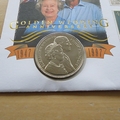 1997 The Queen's Golden Wedding Anniversary 5 Pounds Coin Cover - Mercury First Day Cover