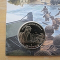 1994 D-Day 50th Anniversary 1 Crown Coin Cover - Isle of Man First Day Cover - Omar Bradley