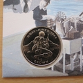 1994 D-Day 50th Anniversary 1 Crown Coin Cover - Isle of Man First Day Cover - Admiral Ramsay