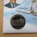 1994 D-Day 50th Anniversary 1 Crown Coin Cover - Isle of Man First Day Cover - Trafford Leigh-Mallory