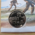 1994 D-Day Landings 50th Anniversary Crown Coin Cover - Isle of Man First Day Cover - Montgomery
