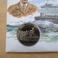 1994 D-Day Landings 50th Anniversary 1 Crown Coin Cover - Isle of Man First Day Cover - Dempsey