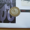 2000 Spanning the Millennia 5 Pounds Coin Cover- First Day Covers by Mercury