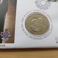 2007 Diamond Wedding Anniversary 1 Dollar Coin Cover - Kiribati First Day Cover - 1.50 Dollar Stamp