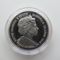 2012 BBC Frozen Planet King Penguin Silver Proof 2 Pounds Coin - South Sandwich Islands