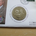 2007 HM QE II Diamond Wedding Anniversary 1 Dollar Coin Cover - Isle of Man First Day Covers by Mercury