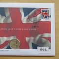 2018 Union Jack Silver 10p Pence Coin Cover - First Day Cover by Westminster