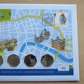 2019 Paddington Bear London Map 50p Pence x4 Coin Cover - First Day Cover by Westminster