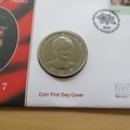 1998 Diana Princess of Wales Niue 1 Dollar Stamp & Coin Cover - Mercury First Day Cover